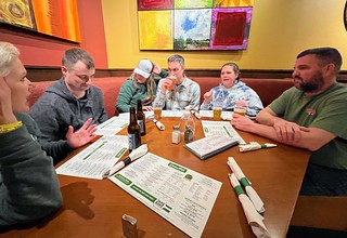 Chuck McGrane - The Green Mill with some Bock Fest ladies