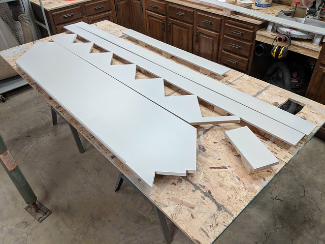 Finishing all of the trim pieces in my shop