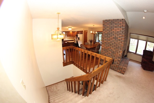 The goal: open up + modernize this old oak staircase as part of our overall home remodel