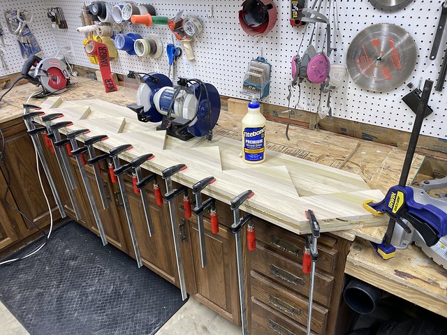 Gluin up this big ol skirt