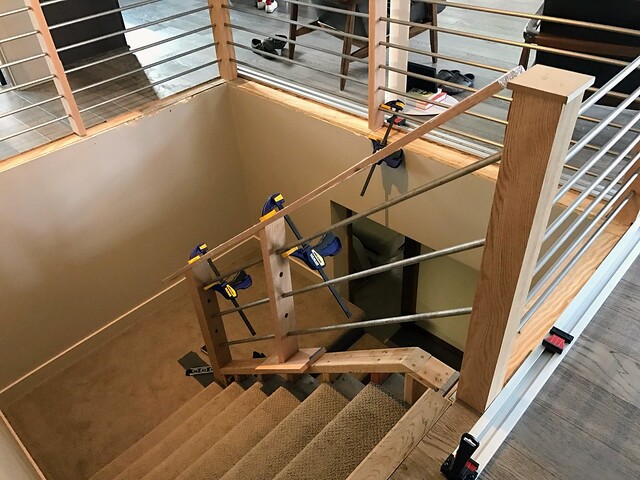 Fitting the last bit of this railing