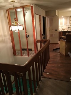 This will soon be an open railing and the entrance to my office.