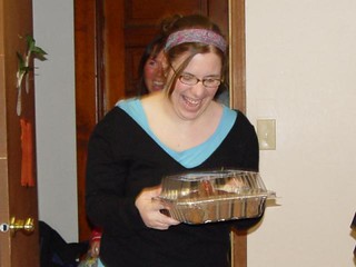Elizabeth Ditleveson - Elizabeth with her Chocolate/lil chub cake