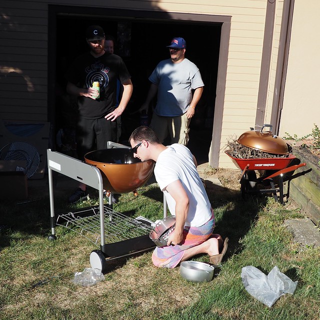 When your buddies are just as excited about your new grill