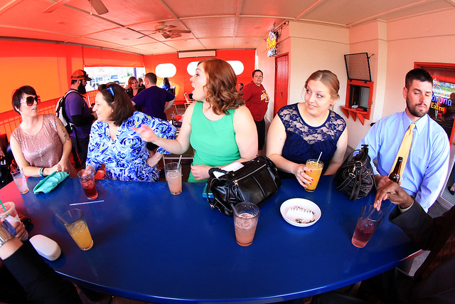 Havin a fresh squeezed cocktail at The Filling Station while we wait on photos