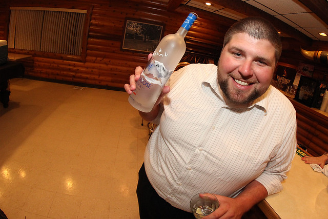 Zach's bottle of Goose