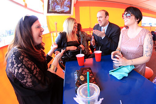 Good conversation at The Filling Station