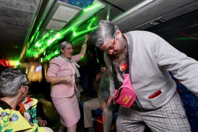 Old siblings gettin down