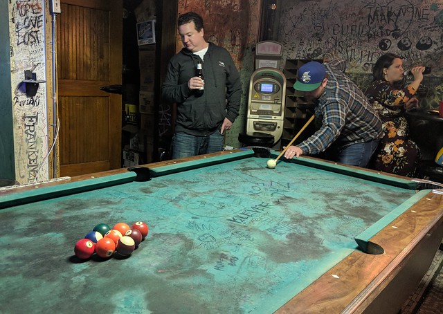 Shootin pool on the best table in town