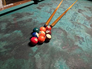 Billiards - The pool table at the Locust Tap