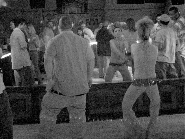 Ricky and the asian chick dancing in the mirror