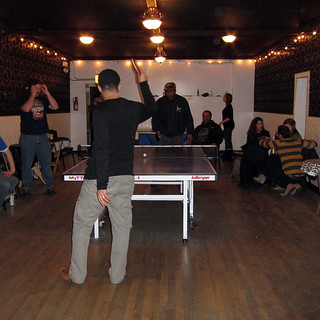 The Ping Pong room in the back of Happy Village