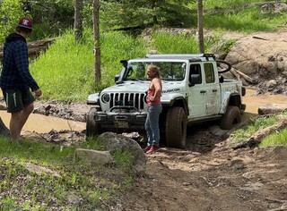 Travel - Handsome man gets stuck