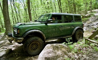 Travel - Elizabeth finishing up the boulder crossing
