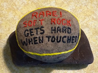 Art - Soft rock gets hard when touched