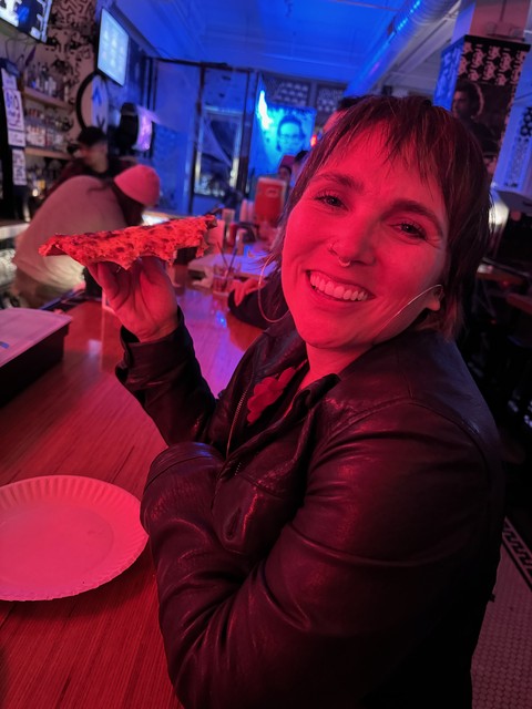 Late night slices after going out. It's been a while.