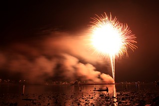 Fireworks on the river