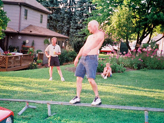 A drunken neighbor soaping