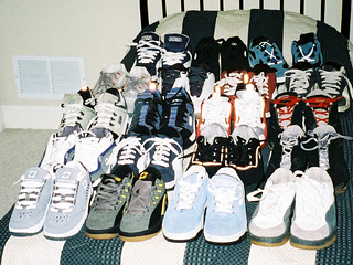 Getting the shoes ready for the demo...