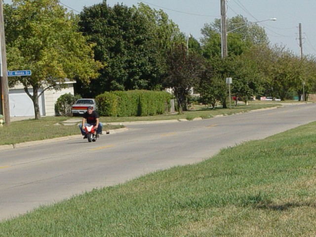 Turbo riding down Magazine