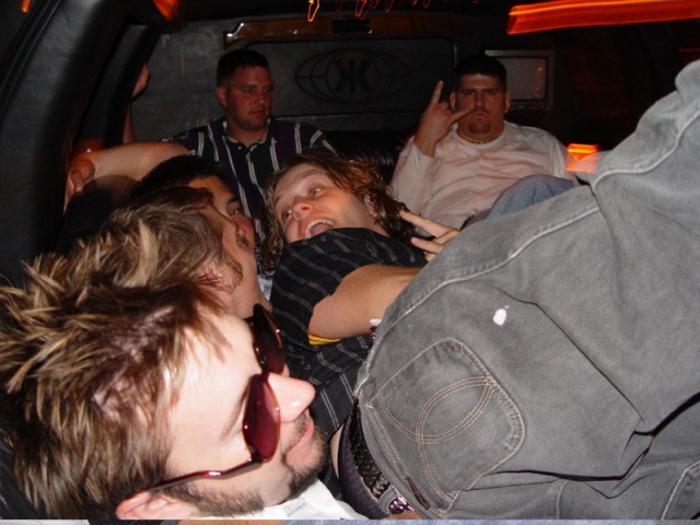 Stage diving on the sleepers