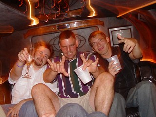 Chuck McGrane - Randall, Chuck, and Turbo in the limo