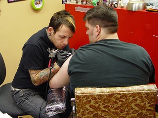 Tattoo - Kevi getting tattooed by Ace Wilde