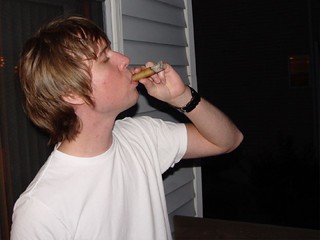 Cigar - Cedric suckin on a dog turd