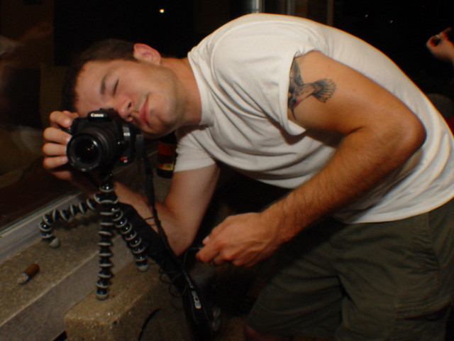 Zach playing with my gorilla pod