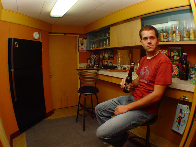 Hanging out at Turbo's bar