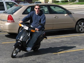 Jordan Muck - Jordan on Matt's crotch rocket.