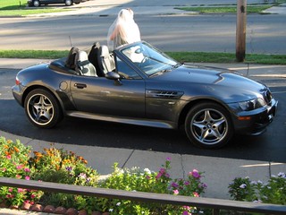 Wedding - Outside the BMW M Coupe