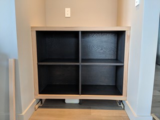 Bottom cut, sides scribed.