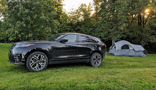 Range Rover - Rural Iowa camping stuff