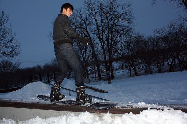 Anthony - sliding the long ledge