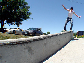 Kyle Pitman - Kyle with a board slide (1 of 3)
