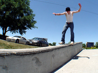 Kyle Pitman - Kyle with a board slide (2 of 3)