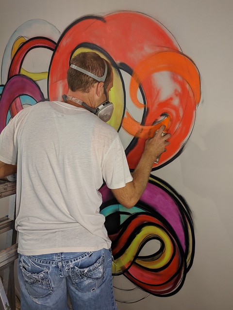 Sprayin some orange through the other orange