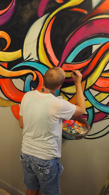 Layin down some details with the brush