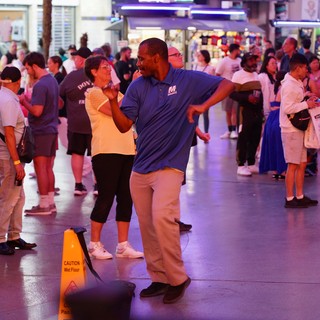 He was really having a blast. It was great.