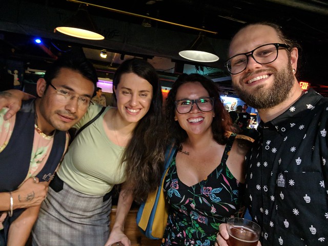 A terribly timed + blurry selfie