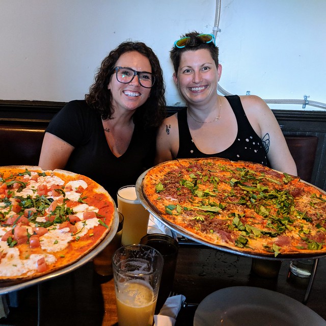 Some super tasty pizza in Steph's neighborhood