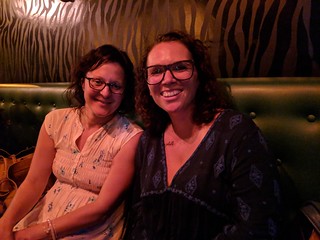 Gettin some ethiopian food with our friend Melodee