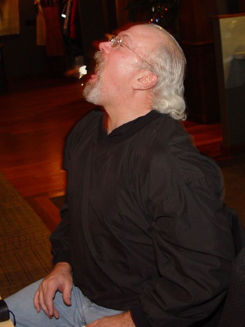 Jeff catching some egg