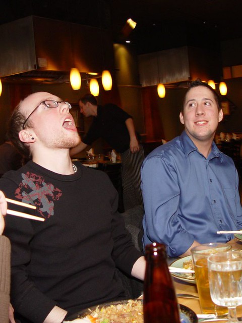 Vic catching some egg