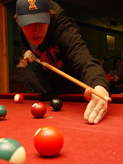 Tyler shootin pool