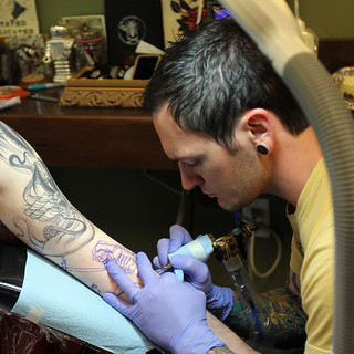 Tattoo - Joshua Starting work