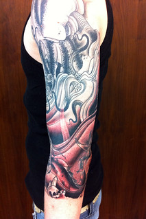 Tattoo - Vic's arm after session 2