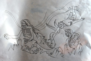 Art - Joshua's drawing for Vic's gnarly tattoo addition