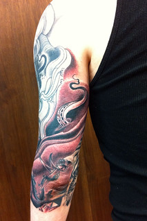 Tattoo - Vic's arm after session 2